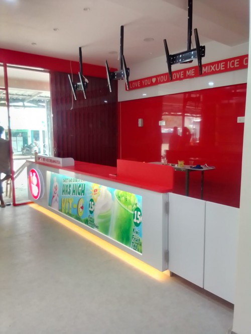 Desain interior Bandung Desain interior Toko Mixue Bandung